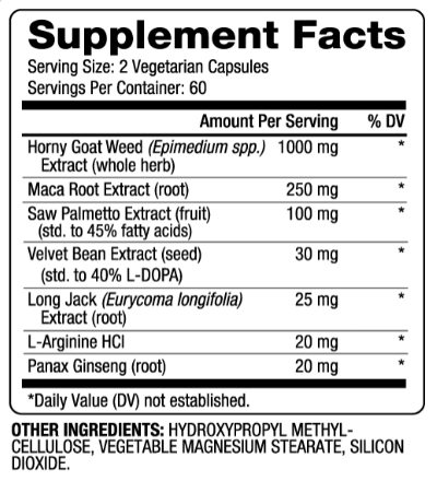 Continutul: Biovea Horny Goat Weed Plus