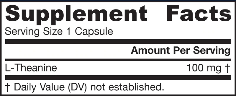 Continutul - Jarrow Formulas Theanine 100mg