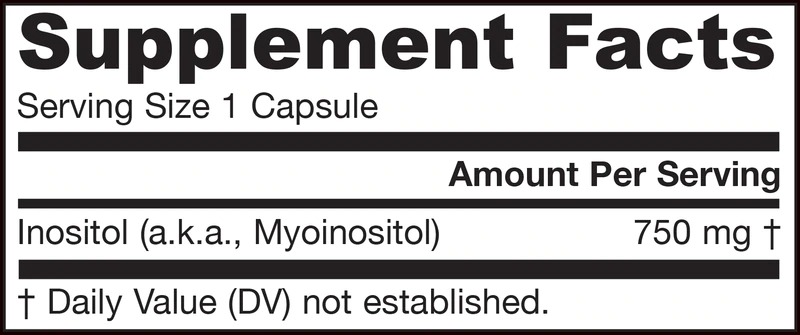 Continutul -  Jarrow Formulas Inositol 750mg
