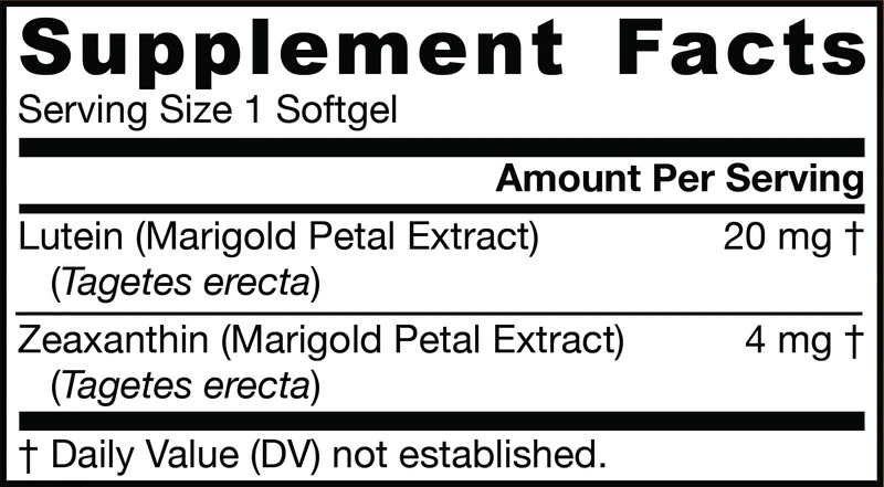 Continutul - Jarrow Formulas Lutein 20mg + Zeaxanthin