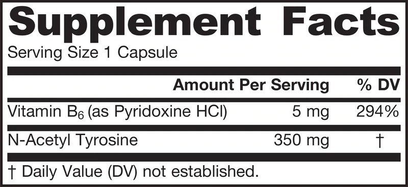 Continutul -  Jarrow Formulas N-Acetyl Tyrosine 350mg