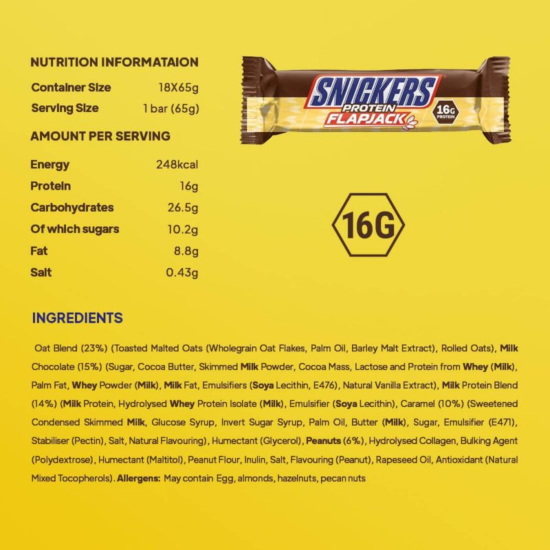 Continutul - Mars Protein Mars Protein Snickers Protein Flapjack