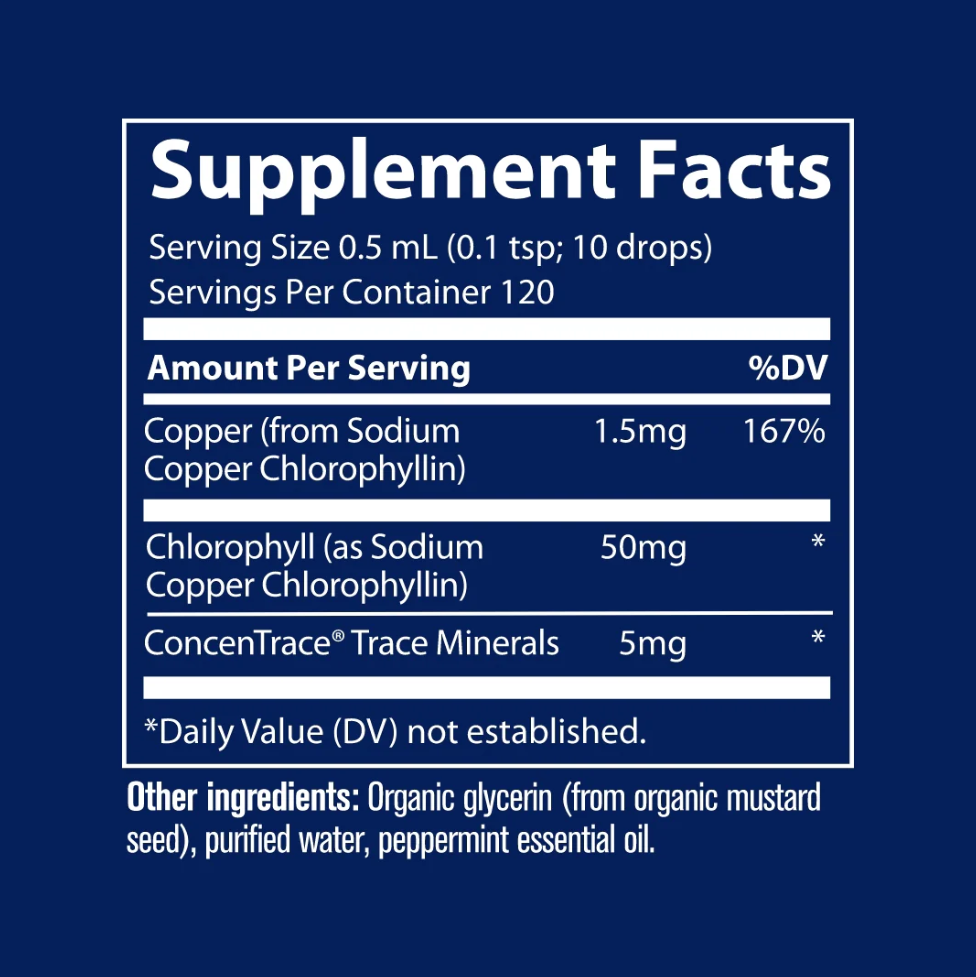 Continutul: Trace Minerals Ionic Chlorophyll 6000
