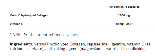 Continutul - UltraVit Collagen Type I & III